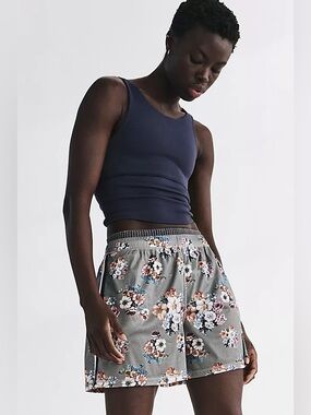 823. FREE PEOPLE When In Venice Printed Mesh Shorts Sz XS NWOT